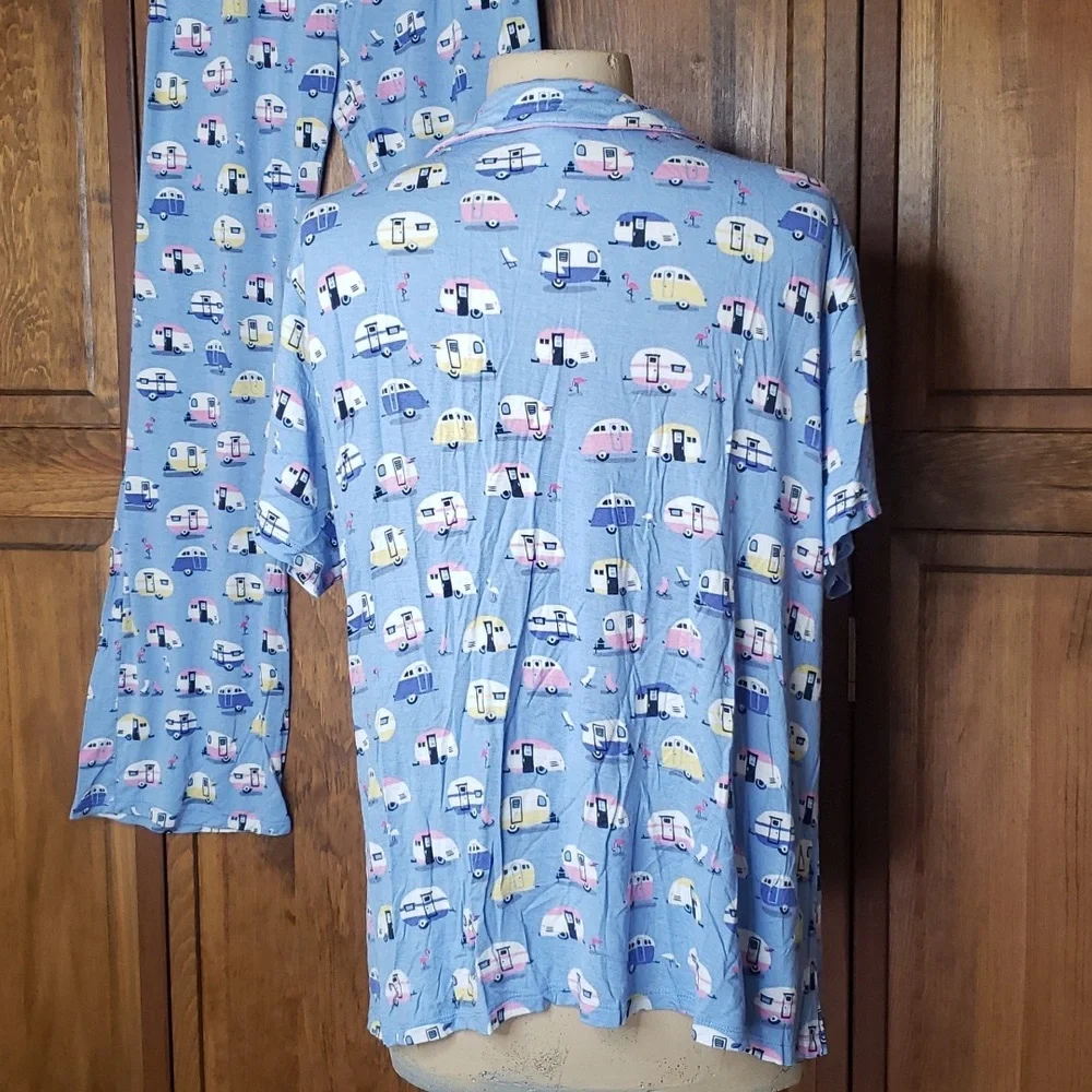 Munki Munki Nite Nite Camper Pajamas Sz XXL